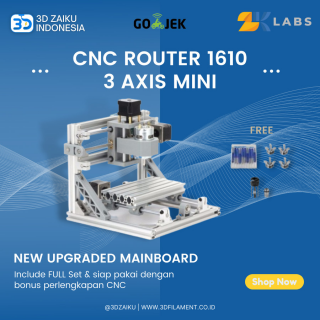 CNC Router 1610 Mini Mesin CNC PCB Milling 160x100x45 mm with Spindle